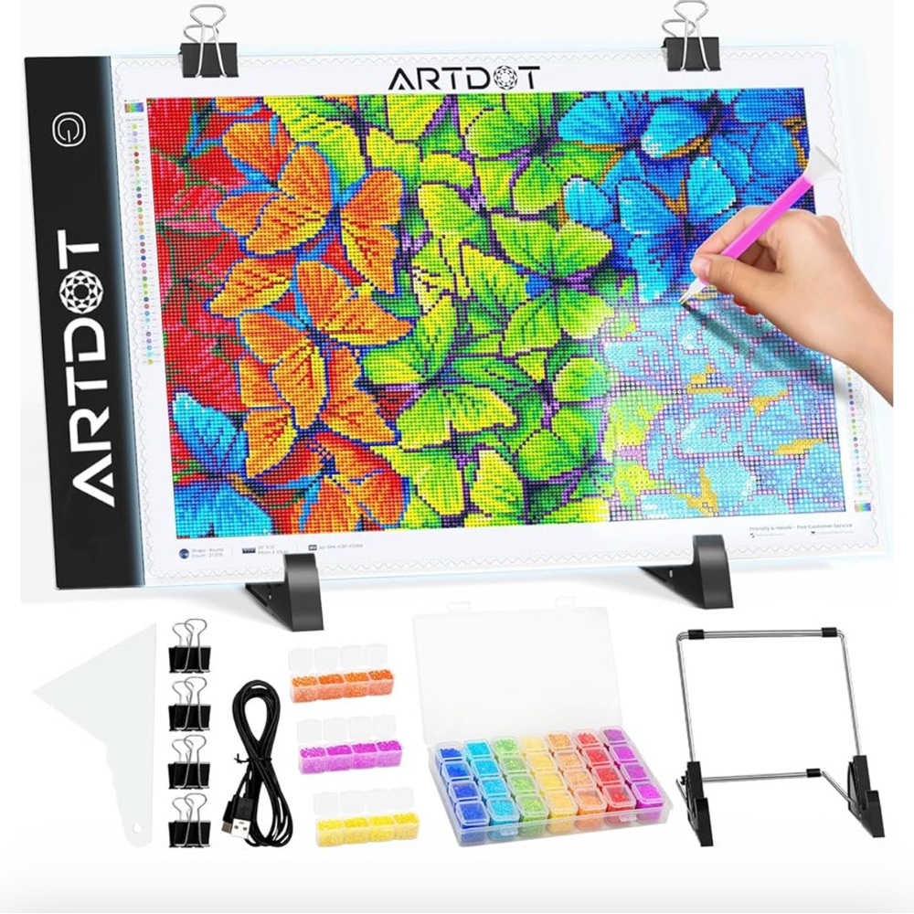 ARTDOT A4 LED Light Pad for Diamond Painting Kits for Adults